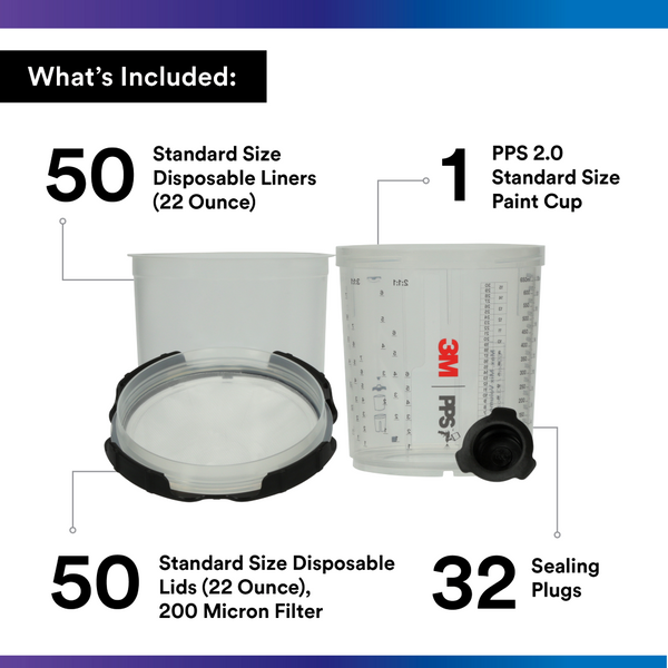 3M® - PPS™ Series 2.0™ Mini Gravity Feed Spray Cup System Kit