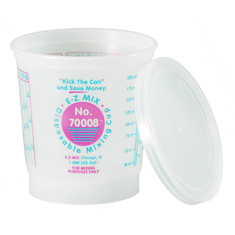 EZ Mix Plastic Cup – 8 oz. each – Paint Bull Supply